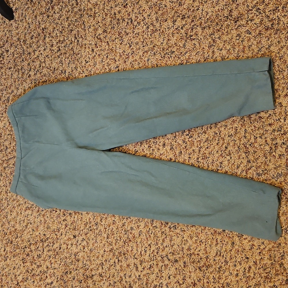 Vintage Pantempos Pants Wool Kids Green Gray 70s Sportempos Pocket